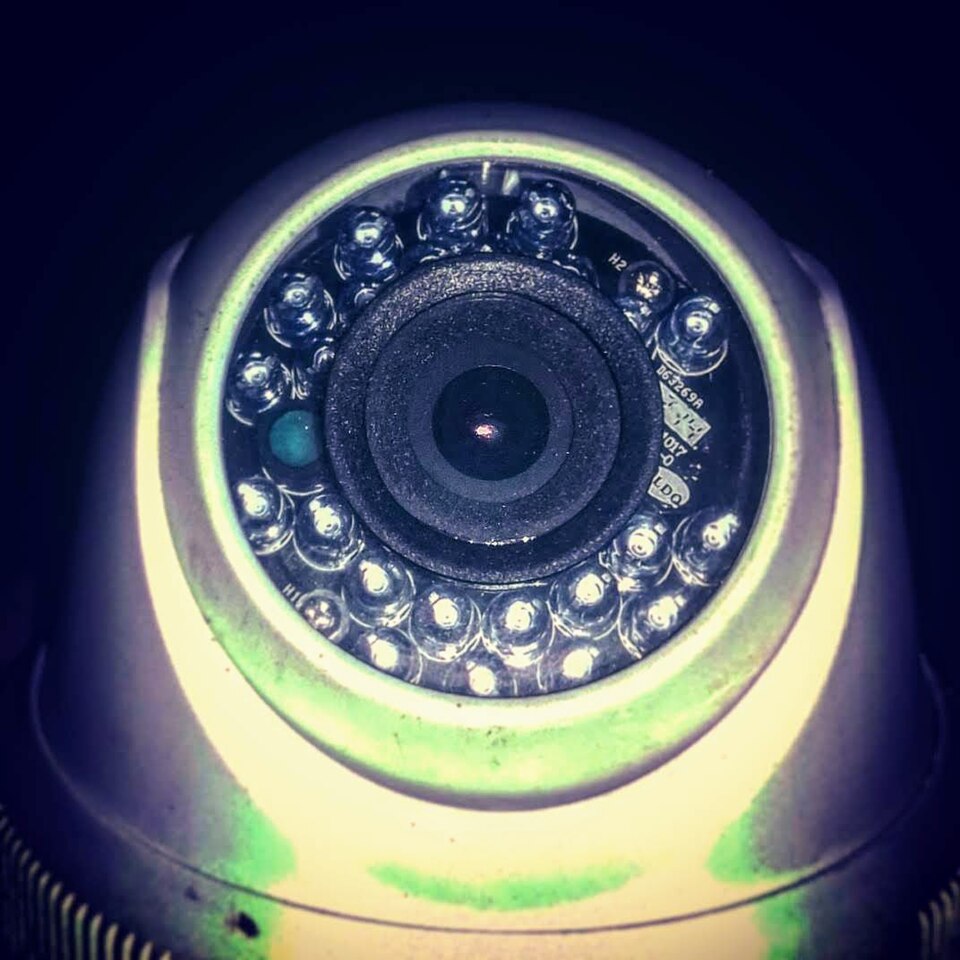 CCTV camera installed for electronic surveillance